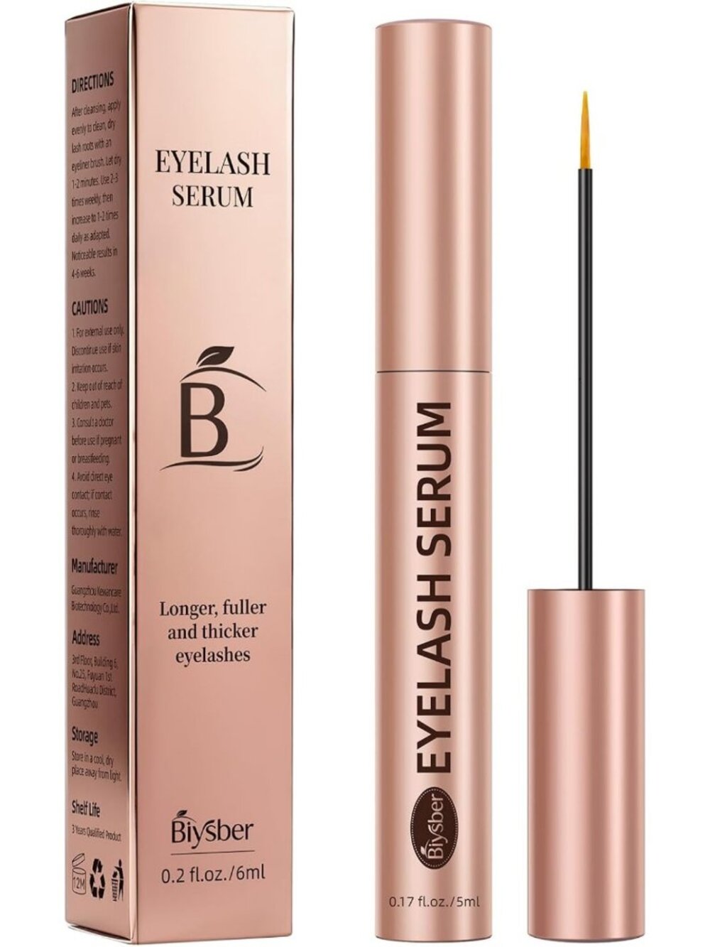 Vegan Lash Growth Serum Primer Base Coat, Mascara Primer for Soft